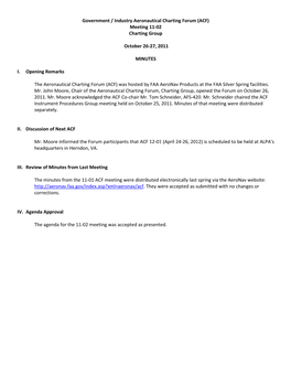 Government/Industry Aeronautical Charting Forum 04-01