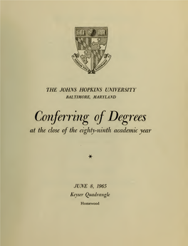 Commencement 1961-1970