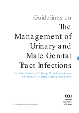 The Management of Urinary and Male Genital Tract Infections