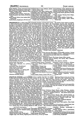 FROYLE (UPPER and LOWER) Form a Parish, Late Sir C