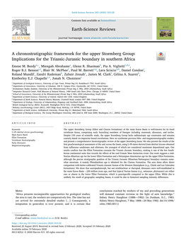 A Chronostratigraphic Framework for the Upper Stormberg Group