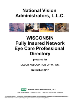 National Vision Administrators, L.L.C. WISCONSIN Fully Insured Network