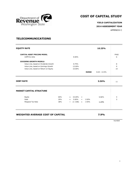 Telecommunications 2014 Assessment Year