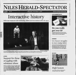 NILES HERALD-Spectator $1.50 Thursday, November 2, 2017 Nileshera I Dspectator.Com