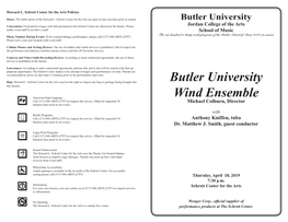 Butler University Wind Ensemble