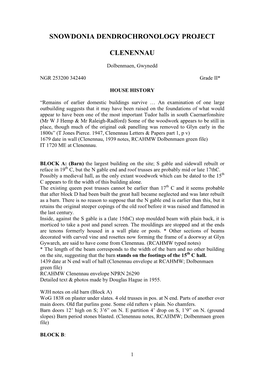 Snowdonia Dendrochronology Project