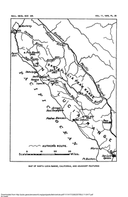 Bull. Qeoc. Soc Am. Vol. 11, 1899, Pl. 25 Map of Santa Lucia