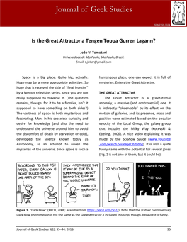 Is the Great Attractor a Tengen Toppa Gurren Lagann?