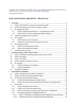 De Oud-Germaanse Religie (§§ 294 - 340) (De Vries)1