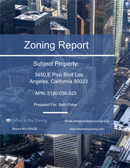 Zoning Report