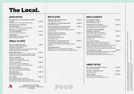 The Local Food Menu (PDF)