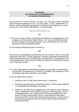 8-3-5 Verordnung Schutz Landschaftsraeume