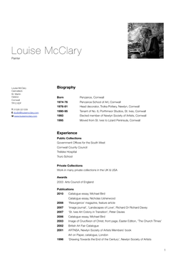 Louise Mcclary Painter