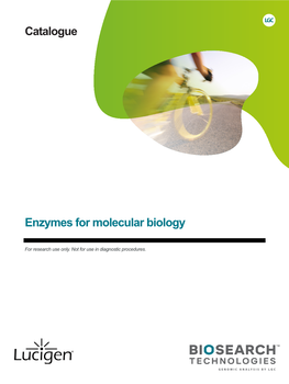 Enzymes for Molecular Biology Catalogue