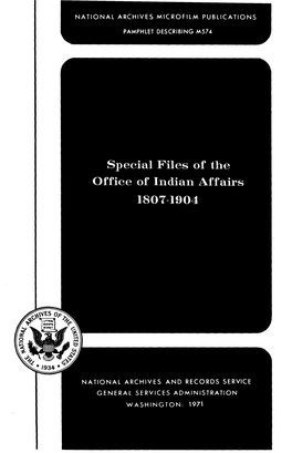 National Archives Microfilm Publications National Archives and Records Service General Services Administration W a S H I N G