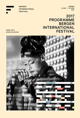 2017 Programme Bergen International Festival