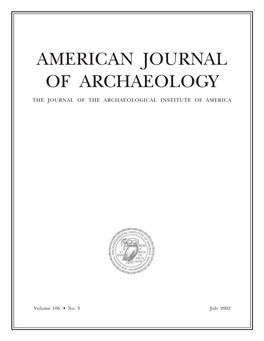 American Journal of Archaeology