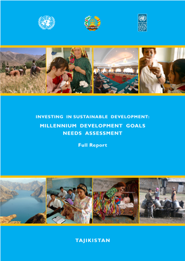 MILLENNIUM DEVELOPMENT GOALS NEEDS ASSESSMENT Full