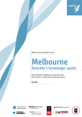 Melbourne: Australia's Knowledge Capital