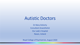 Autistic Doctors