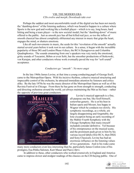 Spinning the Record the Most Insidious Was Reginald Goodall, Whose “Wagner-In-English” Recordings of the 1970S Had an Enormous Impact on the Emerging Cultural Scene