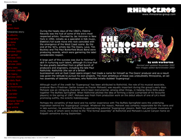 Rhinoceros History