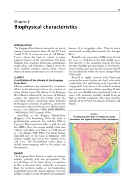 Chapter 2 Biophysical Characteristics