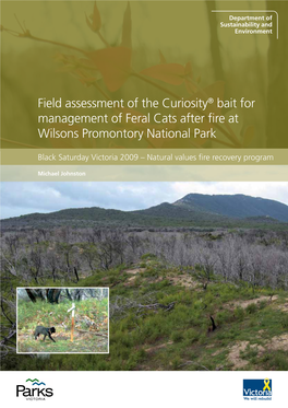 Field Assessment of the Curiosity® Bait for Management of Feral Cats After Fire at Wilsons Promontory National Park