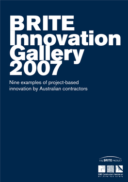 Nine Examples of Project-Based Innovation by Australian Contractors ‰Contents