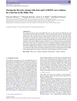 Tracing the Hercules Stream with Gaia and LAMOST: New Evidence for a Fast Bar in the Milky Way