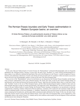 The Permian-Triassic Boundary and Early Triassic Sedimentation in Western European Basins: an Overview