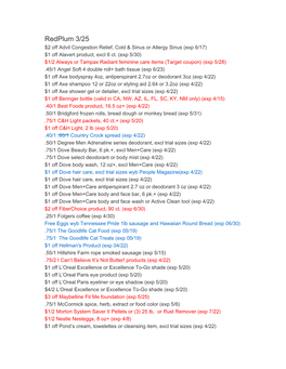 Redplum 3/25 $2 Off Advil Congestion Relief, Cold & Sinus Or Allergy Sinus (Exp 6/17) $1 Off Alavert Product, Excl 6 Ct