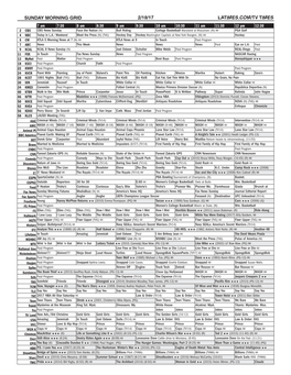 Sunday Morning Grid 2/19/17 Latimes.Com/Tv Times