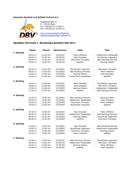 Spielplan DBV 2011-12-20