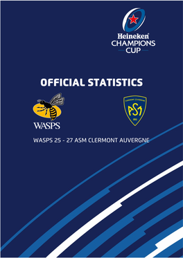 Official Match Statistics