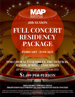 Full Concert Residency Package