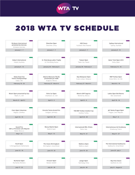 WTA-TV-Schedule 2018