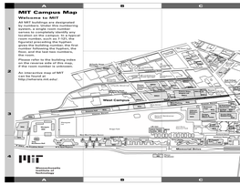 MIT Campus Map Welcome to MIT All MIT Buildings Are Designated by Numbers