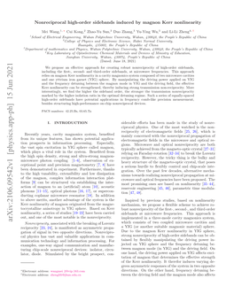 Arxiv:2106.09542V1 [Physics.App-Ph] 15 Jun 2021 Irwv Htnculn [ from Magnon- Beneﬁted Ultra-Strong Coupling and System