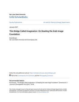 On Reading the Arab Image Foundation