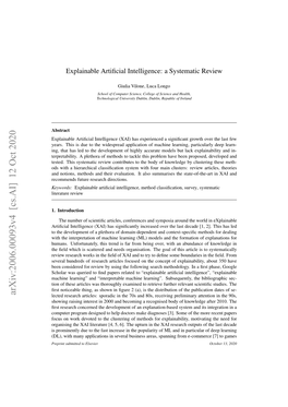 Explainable Artificial Intelligence: a Systematic Review
