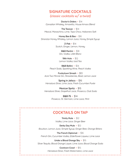 B&B FTX National Wine Day Menu 05 25 2021