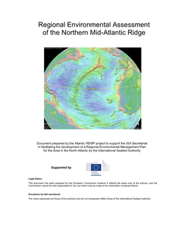 Regional Environmental Assessment of the Northern Mid-Atlantic Ridge