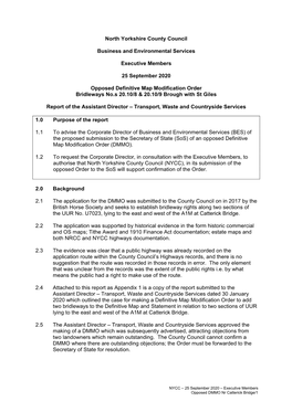 North Yorkshire County Council Business and Environmental