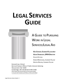 Legal Services Guide