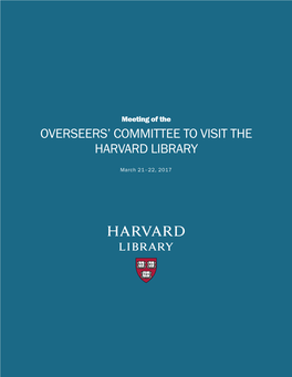 Overseers' Committee to Visit the Harvard Library