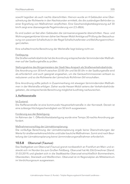 Lärmaktionsplan Hessen (3. Runde) Teilplan Regierungsbezirk
