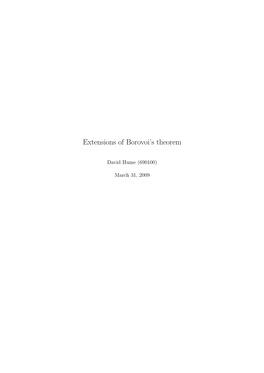 Extensions of Borovoi's Theorem