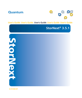 Stornext 3.5.1 User's Guide