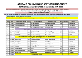 Amicale Courvilloise Section Randonnee